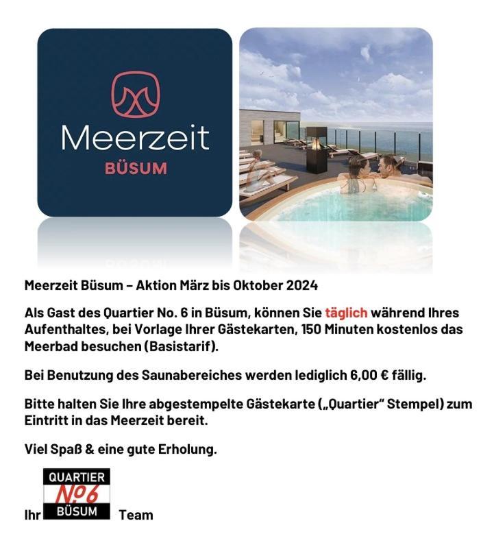 Quartier Fuenfzehn Villa Büsum Esterno foto